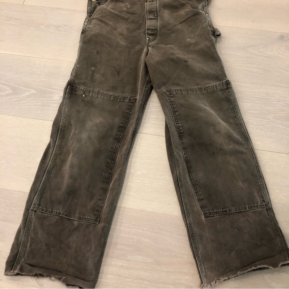 Carhartt Brown Men’s Cargo Overalls - Picture 2 of 12